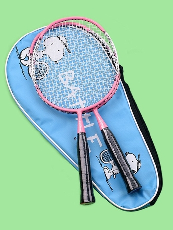 Raketa za badminton za djecu – set od 2 reketa, karbonski okvir, težina 75–79 g, direktan udar