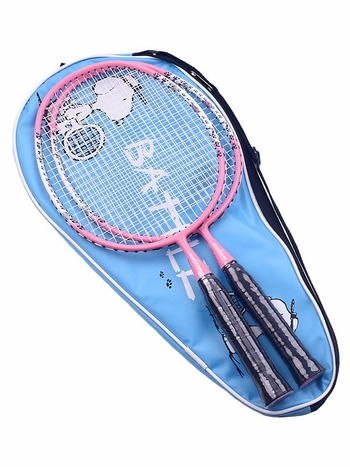 Raketa za badminton za djecu – set od 2 reketa, karbonski okvir, težina 75–79 g, direktan udar