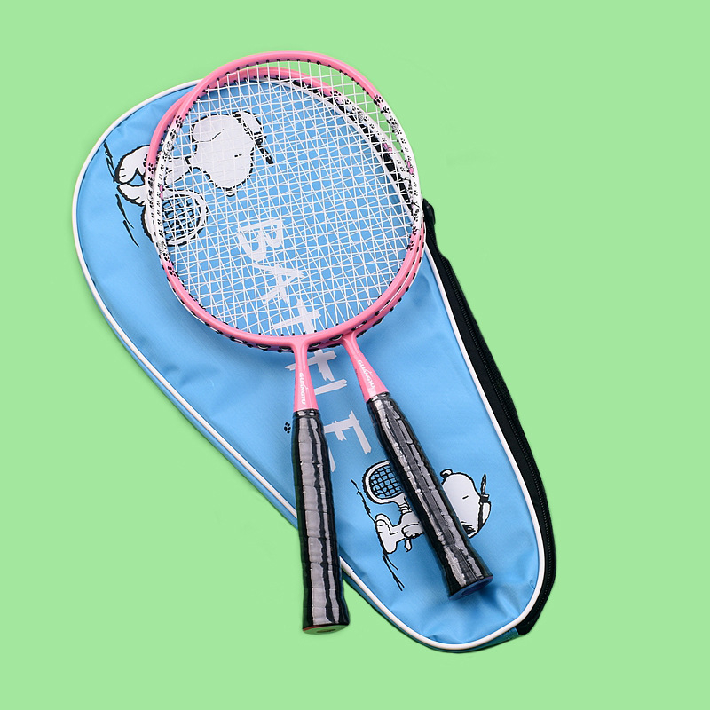 Raketa za badminton za djecu – set od 2 reketa, karbonski okvir, težina 75–79 g, direktan udar