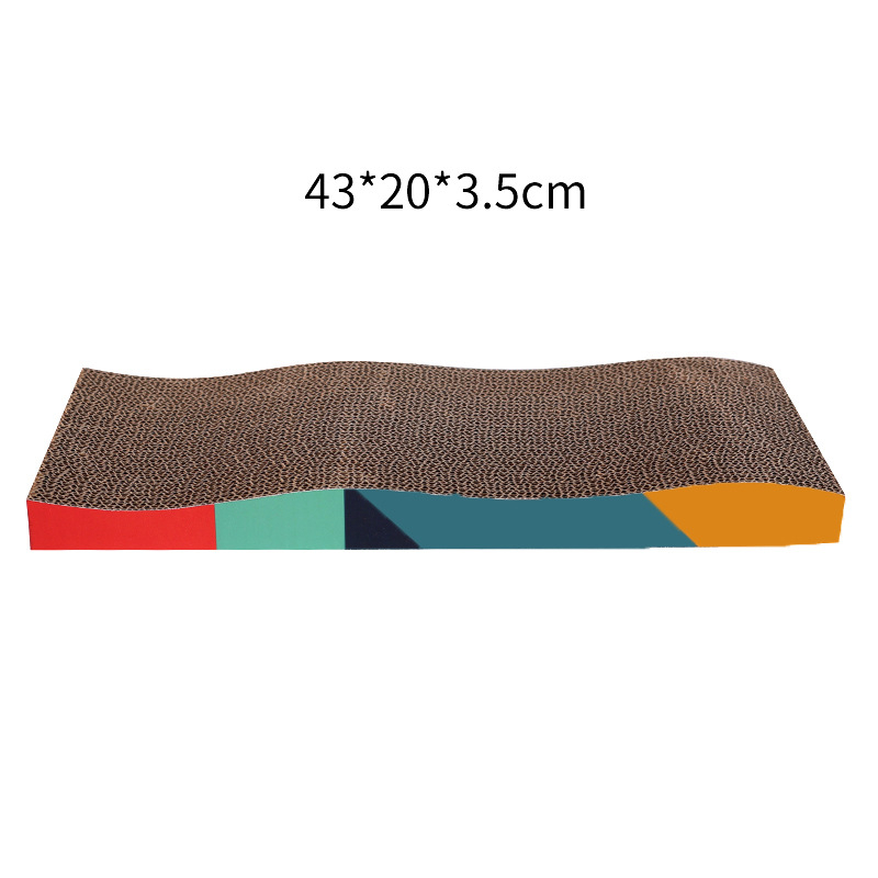 Beépített macska karmoló deszka – téglalap alakú, anyaga: hullámkarton; csomagolás: 36 darab; stílus: pastorális; márka: Excellent cat