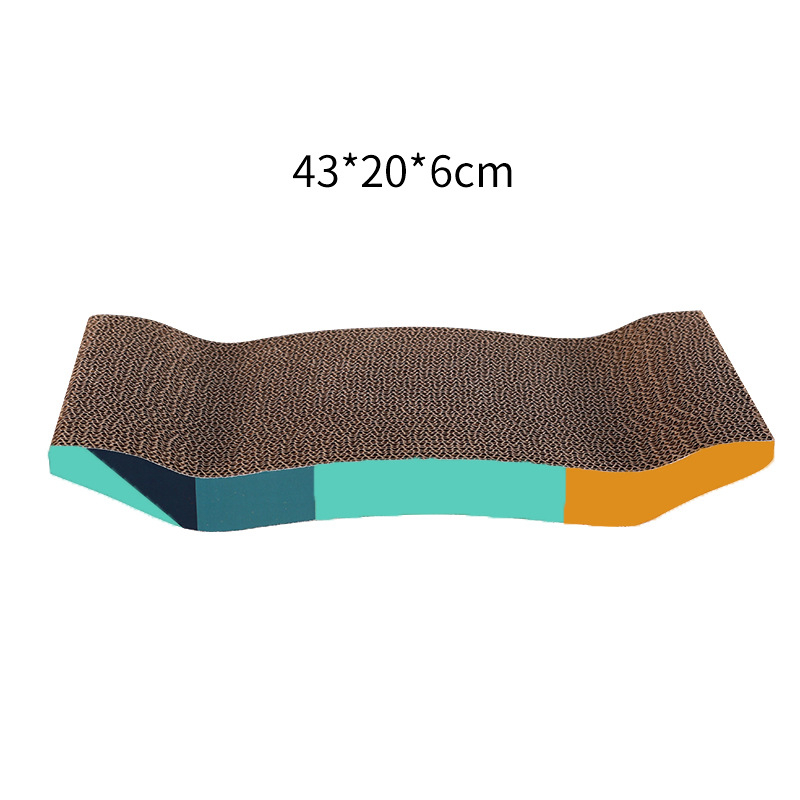 Beépített macska karmoló deszka – téglalap alakú, anyaga: hullámkarton; csomagolás: 36 darab; stílus: pastorális; márka: Excellent cat