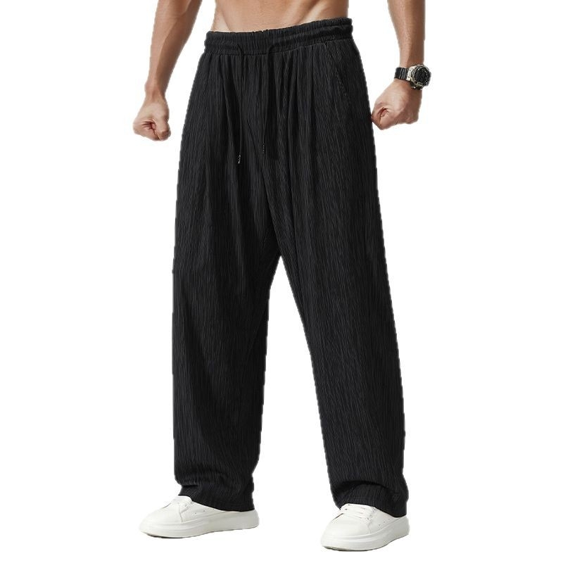 Pantalone – mikroelastične, srednji pojas, brzo-sušeće (Ljeto 2025, smjesa poliestera i pamuka)
