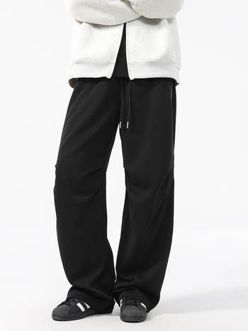 Мъжки памучни работни панталони - свободна кройка, прави крака, средно висока талия, памучна тъкан, 64,5% памук + 35% полиестер