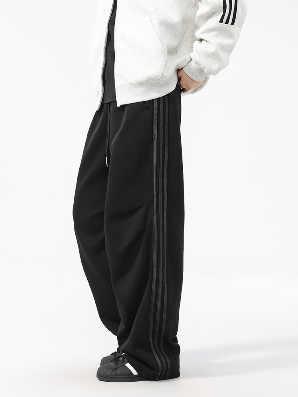 Мъжки памучни работни панталони - свободна кройка, прави крака, средно висока талия, памучна тъкан, 64,5% памук + 35% полиестер