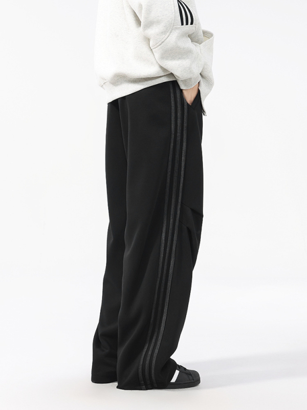 Мъжки памучни работни панталони - свободна кройка, прави крака, средно висока талия, памучна тъкан, 64,5% памук + 35% полиестер