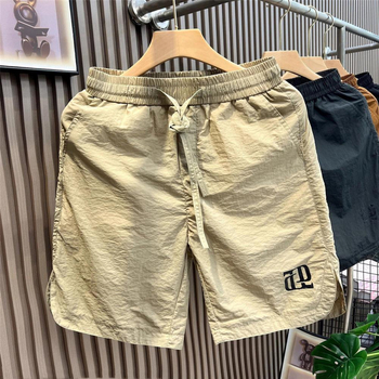 Muške ljetne brzo sušeće šorceve, opuštenog kroja, korejski stil, 95% poliester, mikroelastičnost
