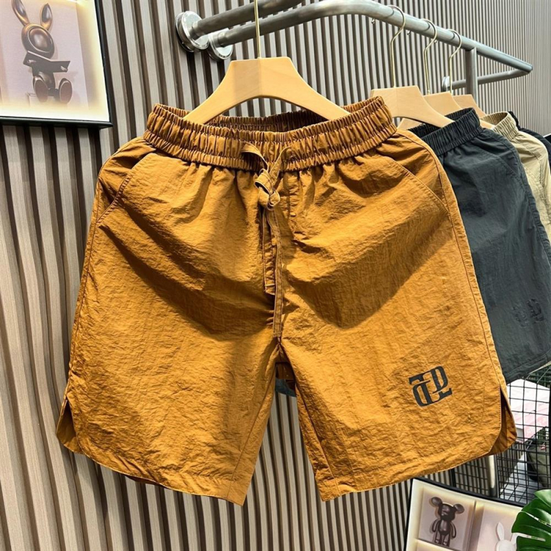 Muške ljetne brzo sušeće šorceve, opuštenog kroja, korejski stil, 95% poliester, mikroelastičnost