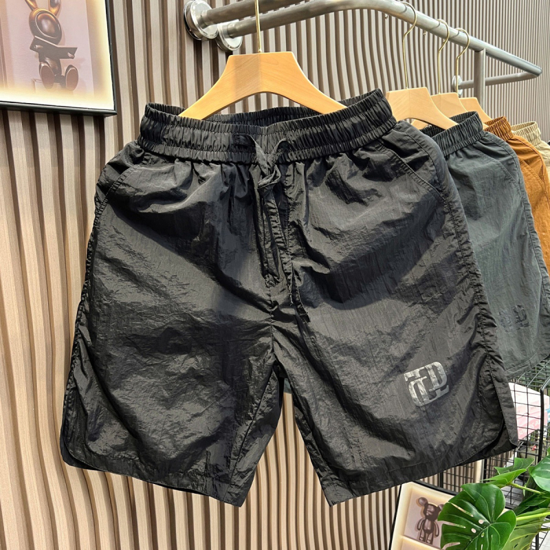 Muške ljetne brzo sušeće šorceve, opuštenog kroja, korejski stil, 95% poliester, mikroelastičnost