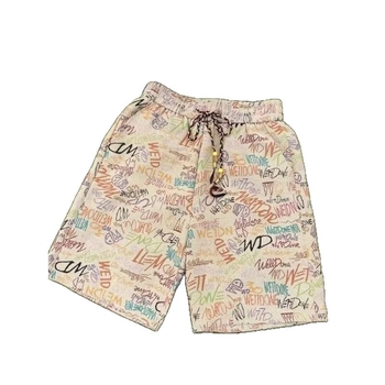 Dopamine Graffiti rövidnadrág – laza szabás, öt pont hossz, 100% poliészter, nyár 2025