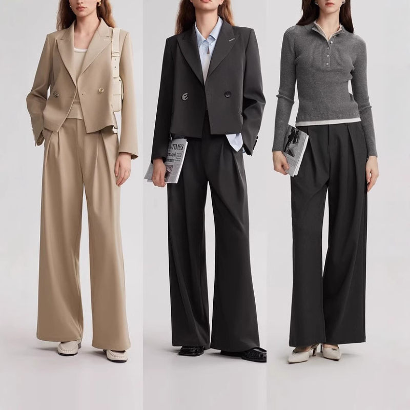 Női Slim-Fit kosztümkabát polo gallérral, egygombos záródás, poliészter anyag, tavasz 2026 kollekció