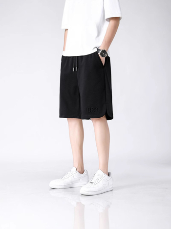 Férfi nehéz pamut‑keverék rövidnadrág, mikroelasztikus, egyenes szabás, 65/35 pamut‑poliészter, Nyár 2025