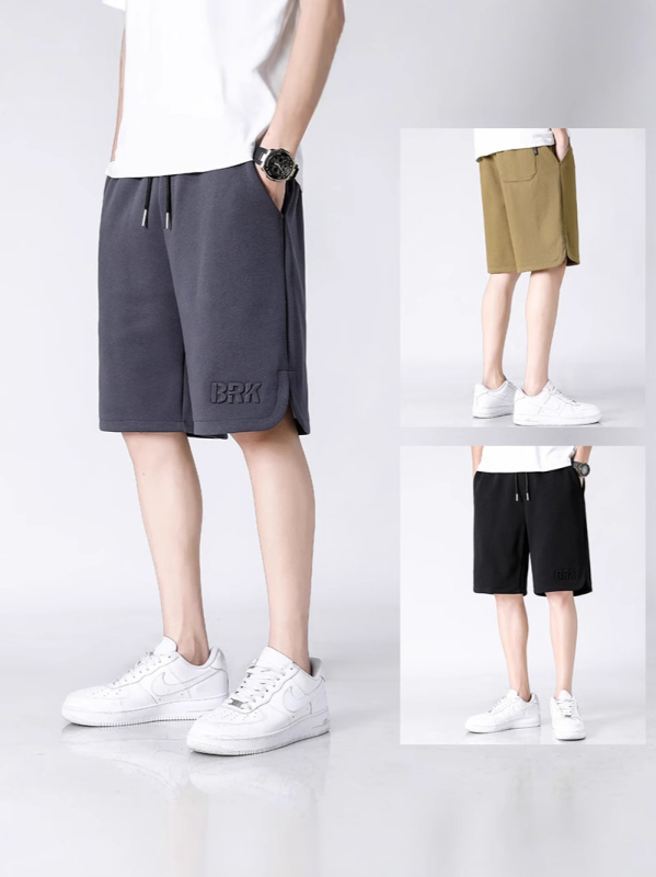 Férfi nehéz pamut‑keverék rövidnadrág, mikroelasztikus, egyenes szabás, 65/35 pamut‑poliészter, Nyár 2025