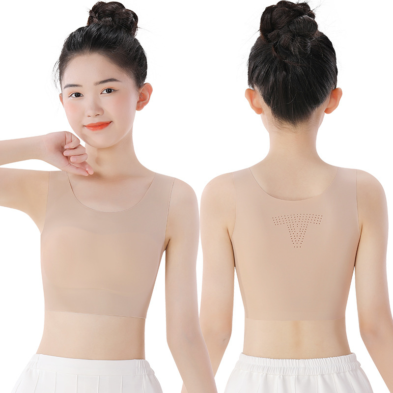 Dievčenská tréningová podprsenka – nylon/elastán zmes 75/25 – celoročné použitie – pre vek 8 a viac