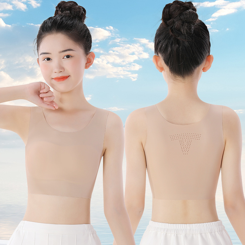 Dievčenská tréningová podprsenka – nylon/elastán zmes 75/25 – celoročné použitie – pre vek 8 a viac