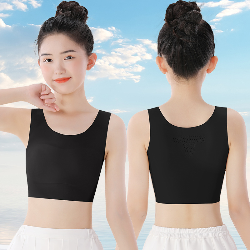 Dievčenská tréningová podprsenka – nylon/elastán zmes 75/25 – celoročné použitie – pre vek 8 a viac