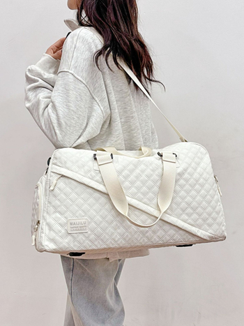 Oxford anyagú fitnesz táska, száraz–nedves szétválasztás, külön cipőrekesz, lélegző, vízálló