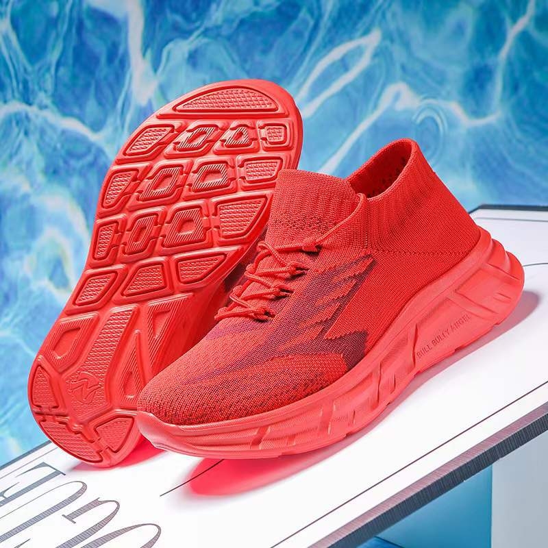 Uniszex négyszög tánc cipő, felújított, puha talp, hálós felsőrész, négy évszakos