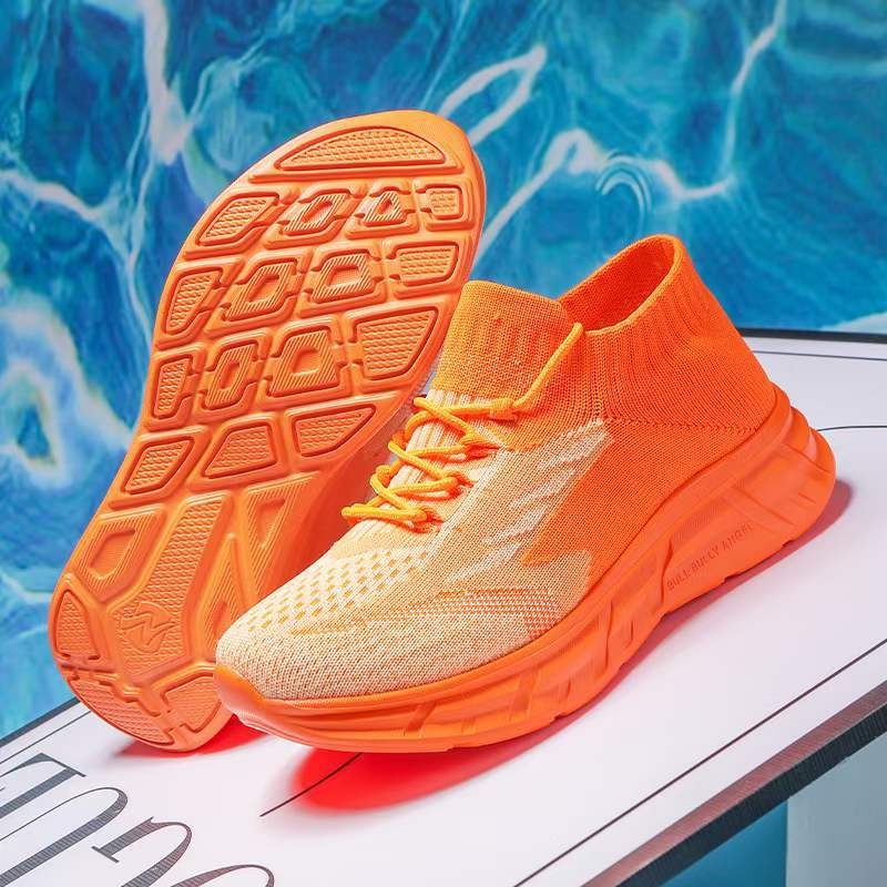 Uniszex négyszög tánc cipő, felújított, puha talp, hálós felsőrész, négy évszakos