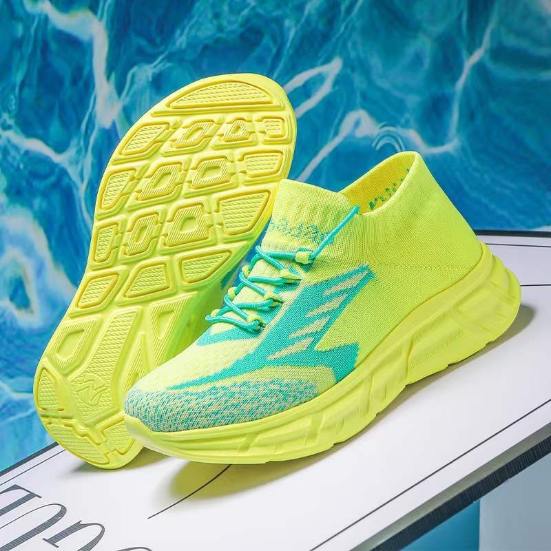 Uniszex négyszög tánc cipő, felújított, puha talp, hálós felsőrész, négy évszakos