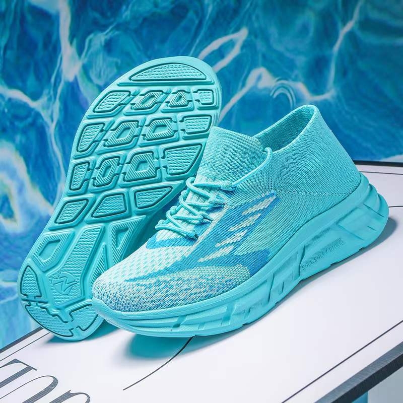 Uniszex négyszög tánc cipő, felújított, puha talp, hálós felsőrész, négy évszakos