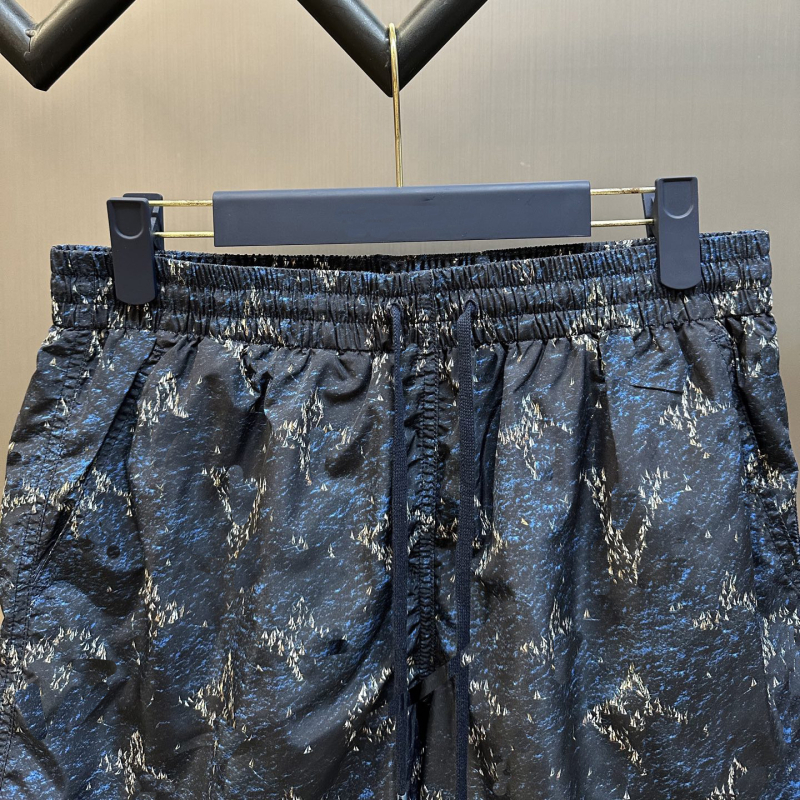 Pamut rövidnadrág teljes logó nyomással, laza fazon, nyári hip-hop stílus, 100% pamut