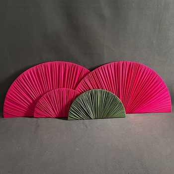 Esküvői félkörív vas keret dekorációhoz, Nanyang stílus, ventilátor alakú