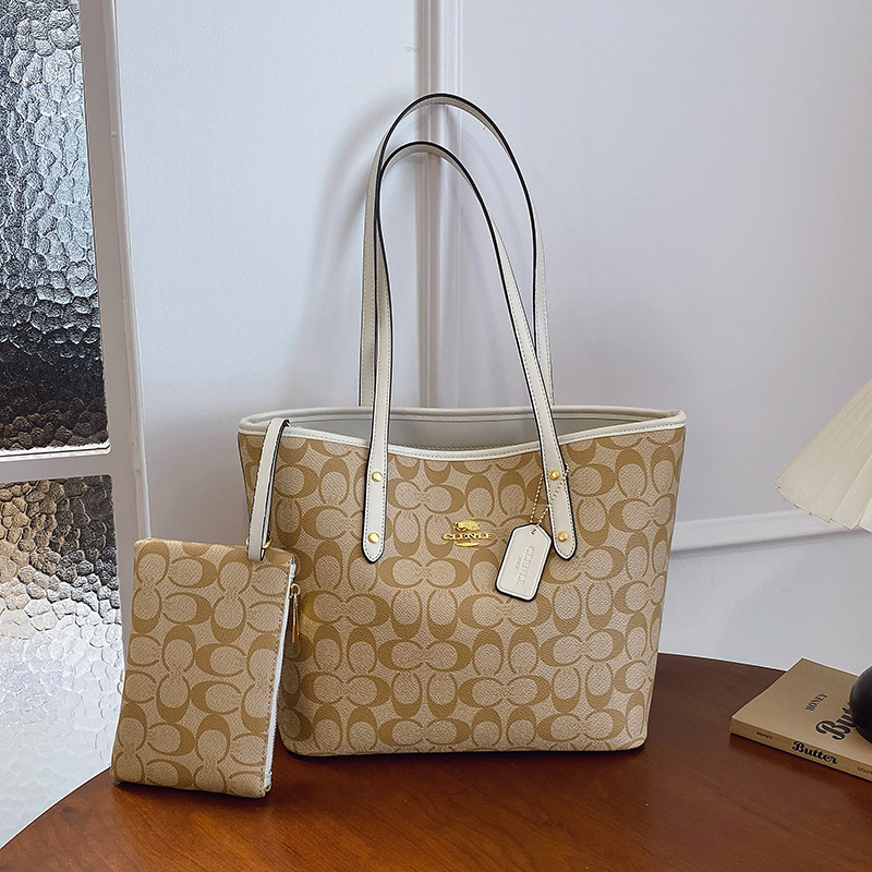 Női PU bőr Tote táska, nagy kapacitású, cipzáras zárás, poliészter bélés, vízszintes négyszögletes forma