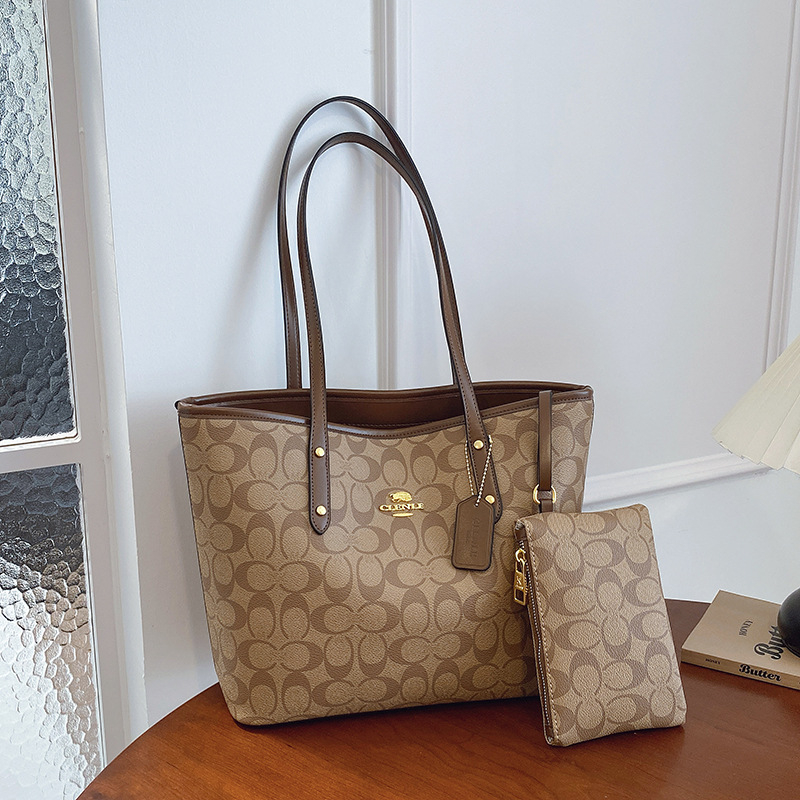 Női PU bőr Tote táska, nagy kapacitású, cipzáras zárás, poliészter bélés, vízszintes négyszögletes forma