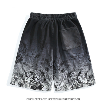 Férfi strandnadrág, gyorsan száradó, laza szabás, 95% poliészter, térd alatti hosszúság