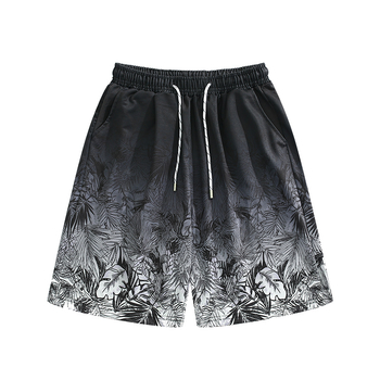 Férfi strandnadrág, gyorsan száradó, laza szabás, 95% poliészter, térd alatti hosszúság