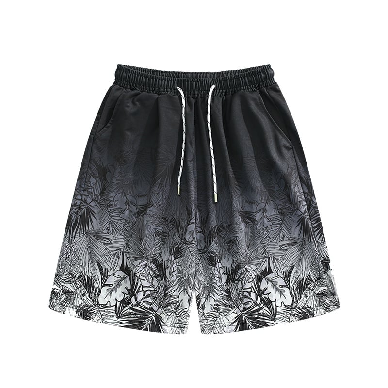 Férfi strandnadrág, gyorsan száradó, laza szabás, 95% poliészter, térd alatti hosszúság