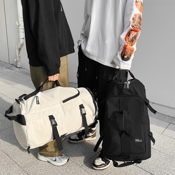 Hátizsák 36–55L, nylon, kopásálló, európai–amerikai retro stílus, ideális szabadidős utazásokhoz