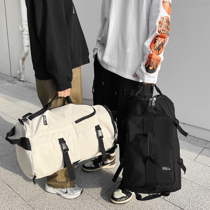 Hátizsák 36–55L, nylon, kopásálló, európai–amerikai retro stílus, ideális szabadidős utazásokhoz