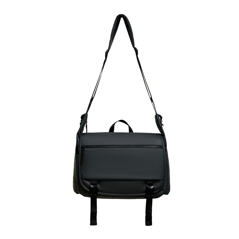 Muška crossbody torba s urbanim minimalističkim stilom, neobičan materijal, otporna na habanje, poliester podstava, jednobojni uzorak, za svakodnevnu upotrebu.