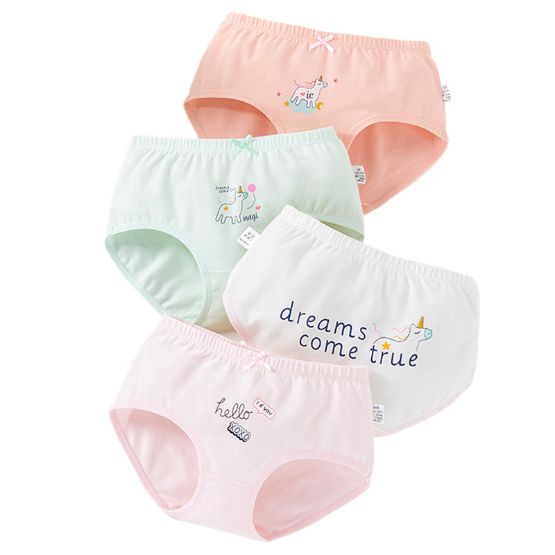 Pamučne gaćice za djevojčice, Klasa A, paket od četiri komada, Pason Bear