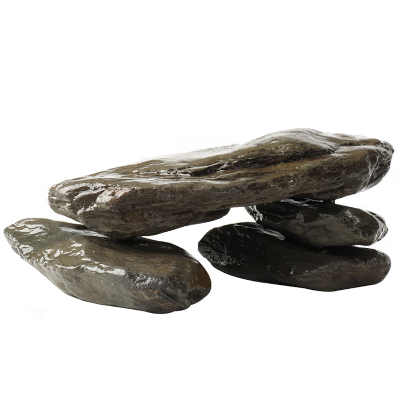 Pietre pentru amenajarea acvariului – piatră naturală brută, piatră principală și fragmente de piatră, nisip de fund, cutie cu 60 de bucăți