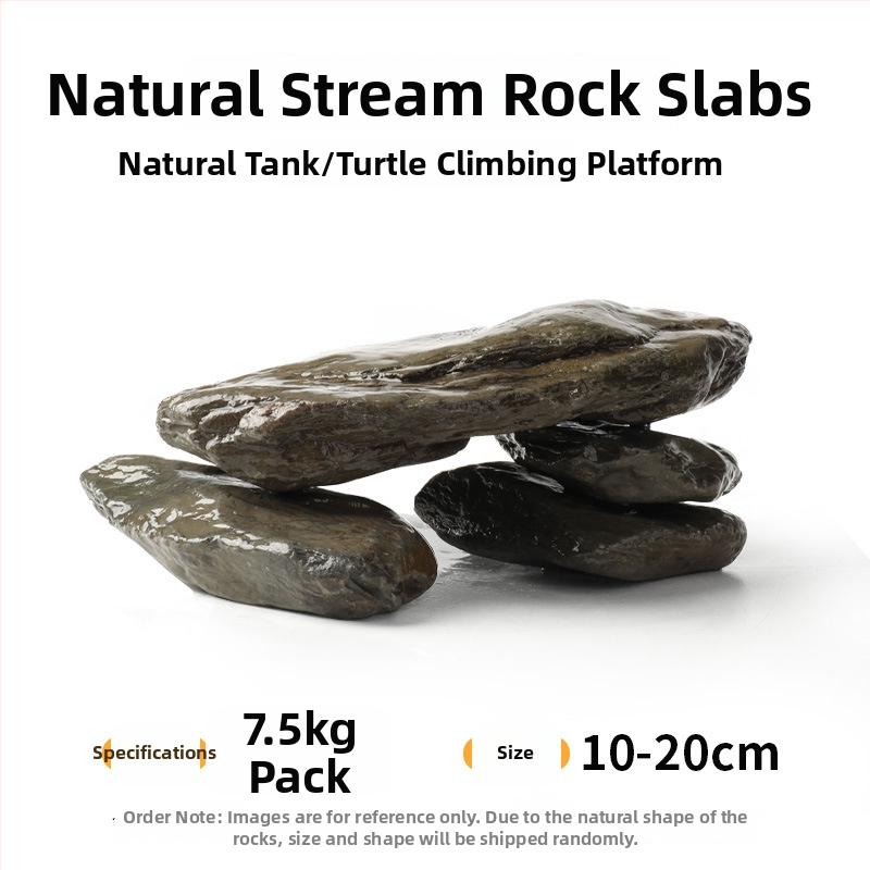 Pietre pentru amenajarea acvariului – piatră naturală brută, piatră principală și fragmente de piatră, nisip de fund, cutie cu 60 de bucăți