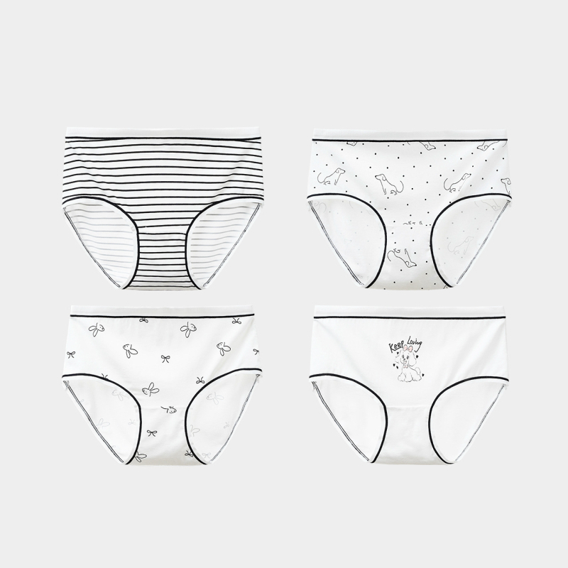 Gyerekeknek készült bambuszrostos alsóneműk, 67% regenerált cellulóz, A osztály, lányoknak, BODENGLI, nyár 2025, varrat nélküli