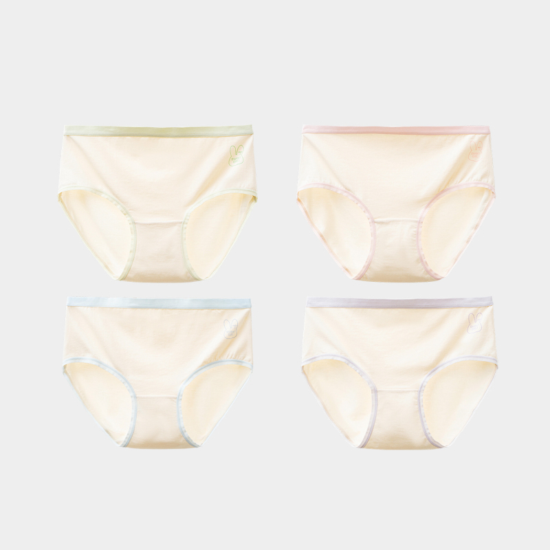 Gyerekeknek készült bambuszrostos alsóneműk, 67% regenerált cellulóz, A osztály, lányoknak, BODENGLI, nyár 2025, varrat nélküli