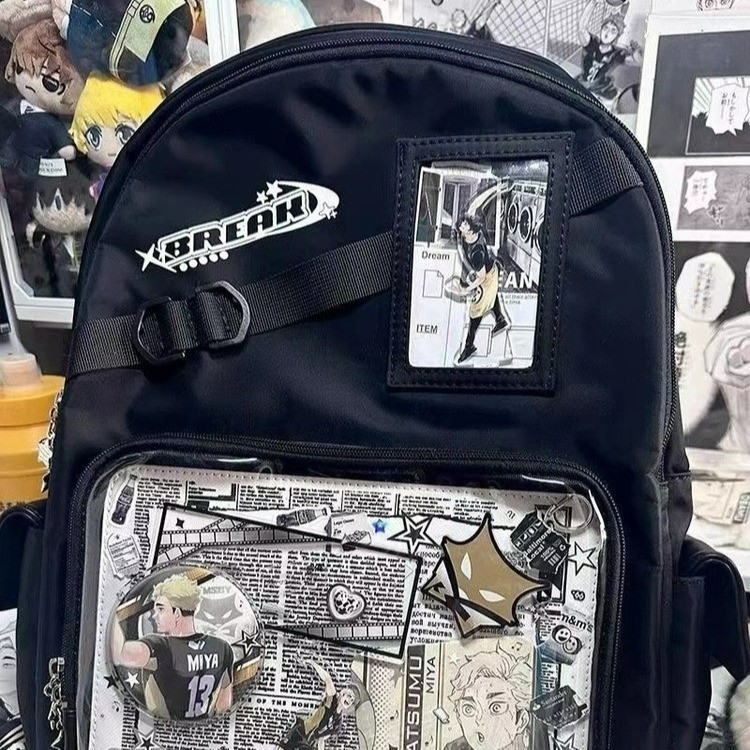 Ruksak - gradski minimalistički stil za studente, unisex, velik kapacitet (20-35L, najlon, zakrivljene naramenice, prozračan)