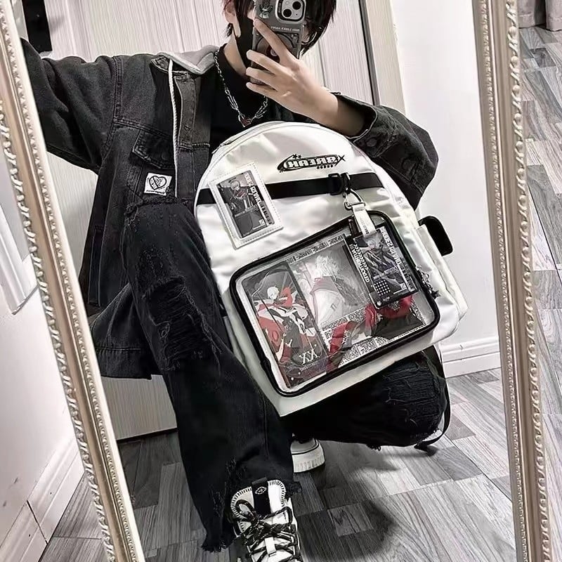 Ruksak - gradski minimalistički stil za studente, unisex, velik kapacitet (20-35L, najlon, zakrivljene naramenice, prozračan)