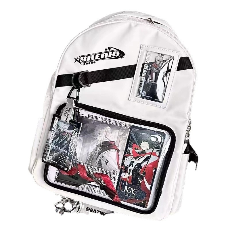 Ruksak - gradski minimalistički stil za studente, unisex, velik kapacitet (20-35L, najlon, zakrivljene naramenice, prozračan)