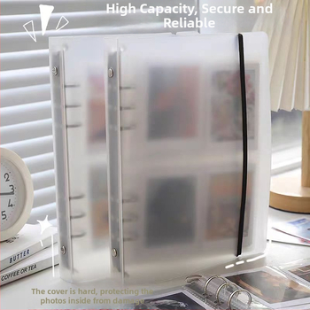 Fotoalbum s odnímateľnými stranami, priehľadný matný obal, pre fotografie 3–7 palcov, 20 vnútorných strán