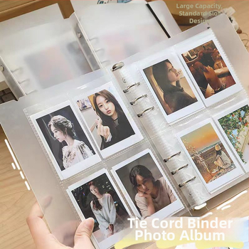 Fotoalbum s odnímateľnými stranami, priehľadný matný obal, pre fotografie 3–7 palcov, 20 vnútorných strán