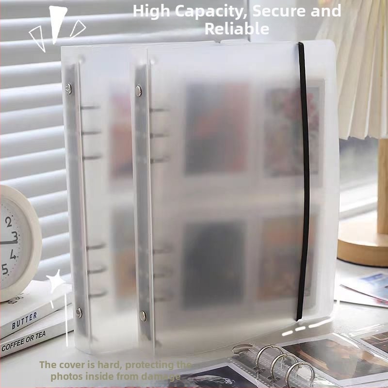 Fotoalbum s odnímateľnými stranami, priehľadný matný obal, pre fotografie 3–7 palcov, 20 vnútorných strán