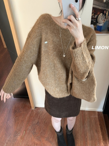 Korejski stil džemper, akrilno vlakno, srednje debljina, s kapuljom, dugi rukavi