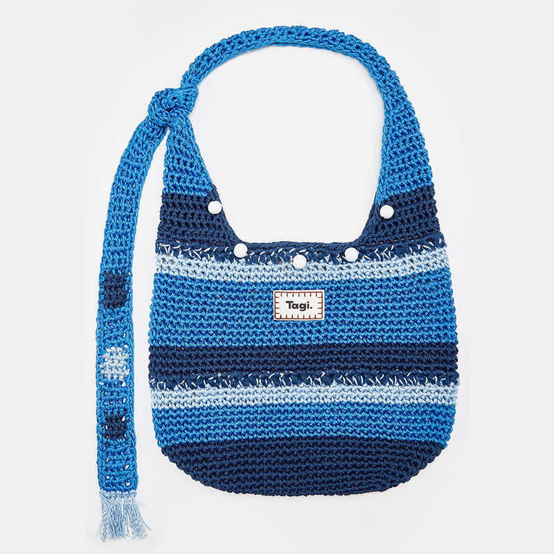 Tagi Jiilingguo ručno izrađena biserna crossbody torba, veliki kapacitet, podesiva, za svakodnevnu upotrebu, tkanina