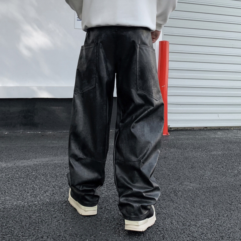 Muške pamučne hlače ravnog kroja, poslovni casual stil, srednji pojas, zatvarač, mikro-elastičnost, proljeće-jesen