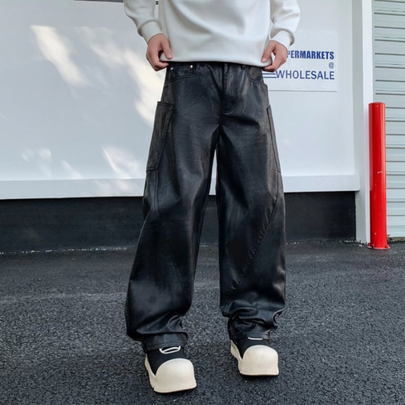 Muške pamučne hlače ravnog kroja, poslovni casual stil, srednji pojas, zatvarač, mikro-elastičnost, proljeće-jesen