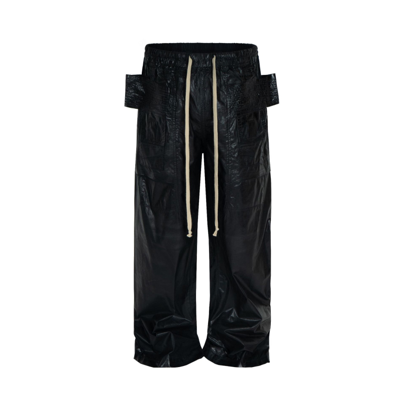 Kargo hlače s mnogobrojnim džepovima i dvostrukim prstenom, pamuk, ravni kroj